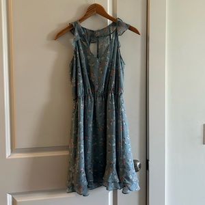 Floral sugarlips dress with ruffle details